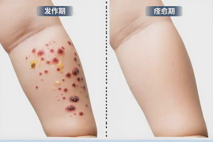 小儿脚上偶尔长湿疹能够彻底治愈吗(图1)