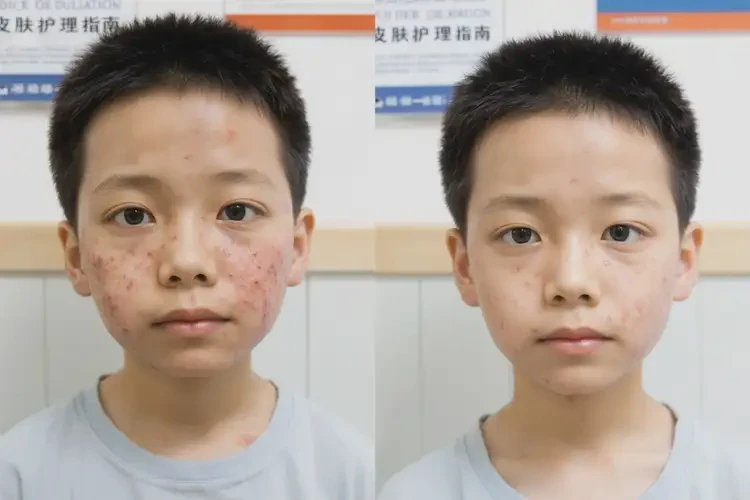 少兒面部出濕疹可以徹底自愈嗎(圖1)