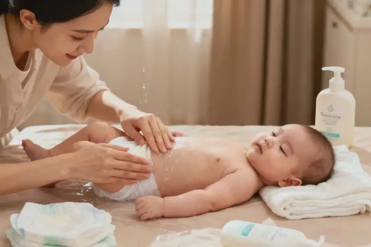 新生兒屁股上經(jīng)常起濕疹能徹底自愈嗎(圖1)