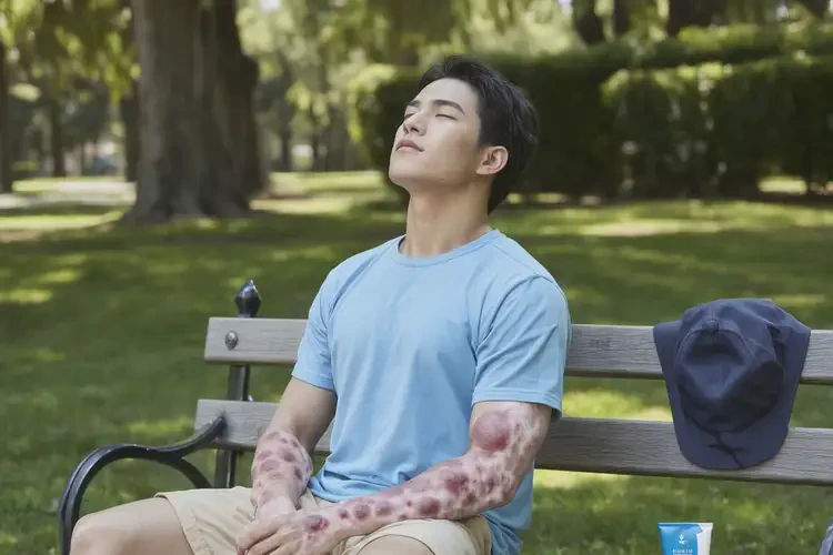 男人全身經(jīng)常長濕疹能不能徹底自愈(圖1)