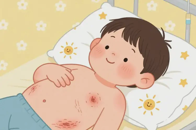 小孩肚子上容易起濕疹能徹底自愈嗎(圖3)