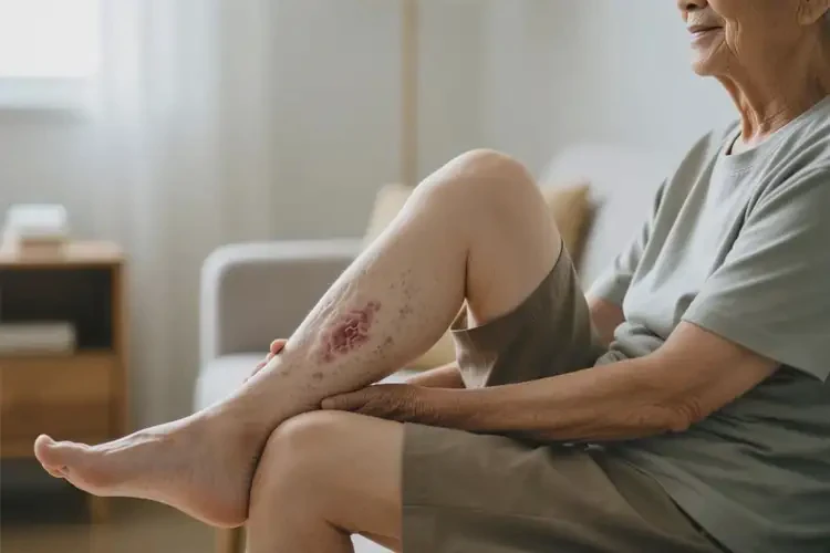 老年人小腿上出濕疹不管它會(huì)自己自愈嗎(圖3)