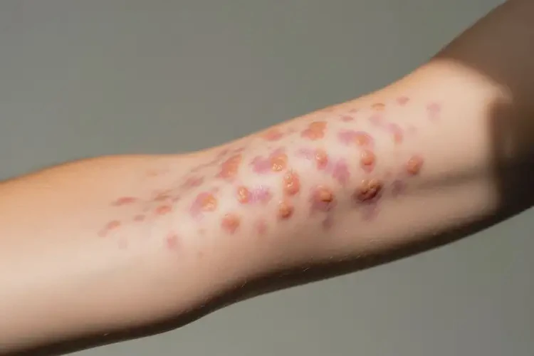 青年人手臂出濕疹可以徹底自愈嗎(圖2)