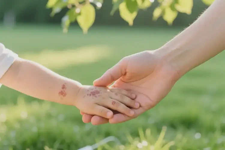 小孩手上起濕疹可以徹底自愈嗎(圖1)
