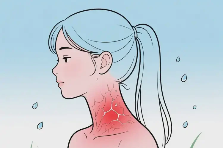 女生脖子偶爾長(zhǎng)濕疹能徹底自愈嗎(圖3)