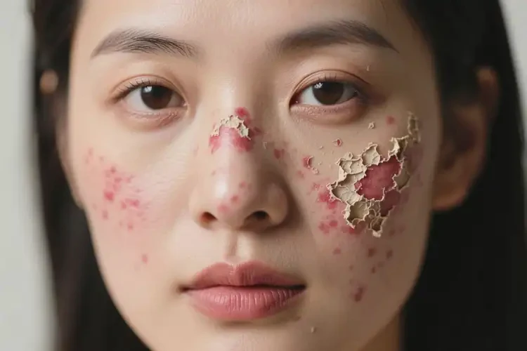 女人臉上出現(xiàn)濕疹可以徹底自愈嗎(圖2)