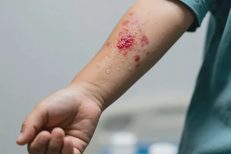 兒童手臂起濕疹不管它會(huì)自己好嗎(圖2)