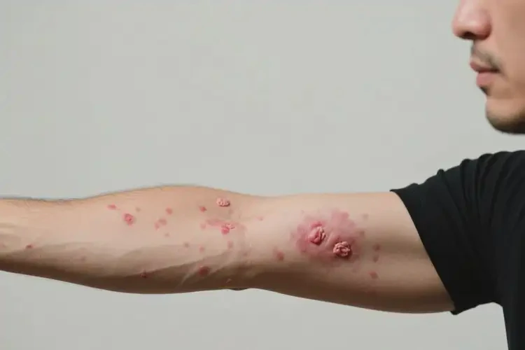 男人手臂偶爾長濕疹不管它會自己好嗎(圖2)