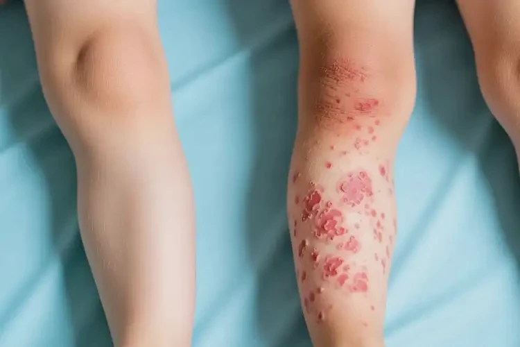 少兒小腿經(jīng)常長濕疹不管它會自己痊愈嗎(圖2)