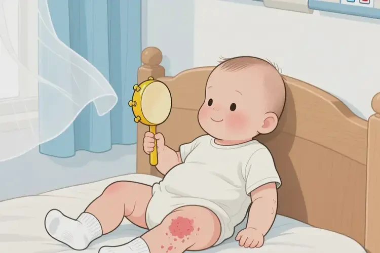 嬰幼兒小腿上出濕疹可不可以徹底自愈(圖2)