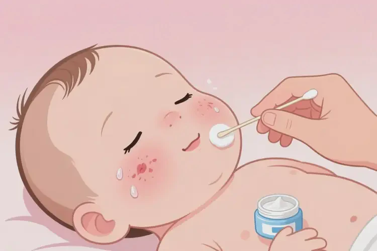 嬰兒面部容易起濕疹能夠徹底治愈嗎(圖4)