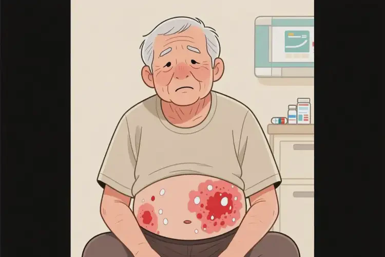 老人肚子出現(xiàn)濕疹能徹底自愈嗎(圖4)