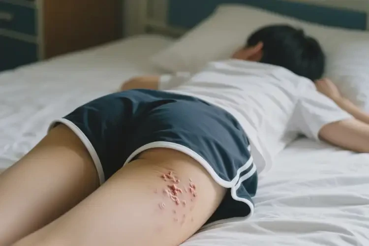 大學(xué)生屁股出現(xiàn)濕疹不管它會自己痊愈嗎(圖1)