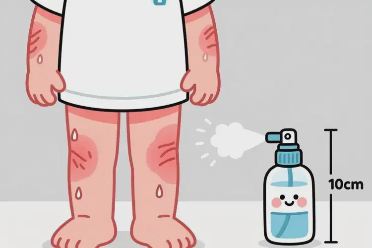 孩子四肢長濕疹能夠徹底治愈嗎(圖1)