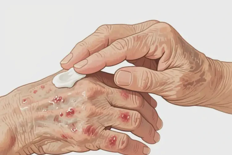 高齡老人手上經(jīng)常起濕疹能夠徹底治愈嗎(圖4)