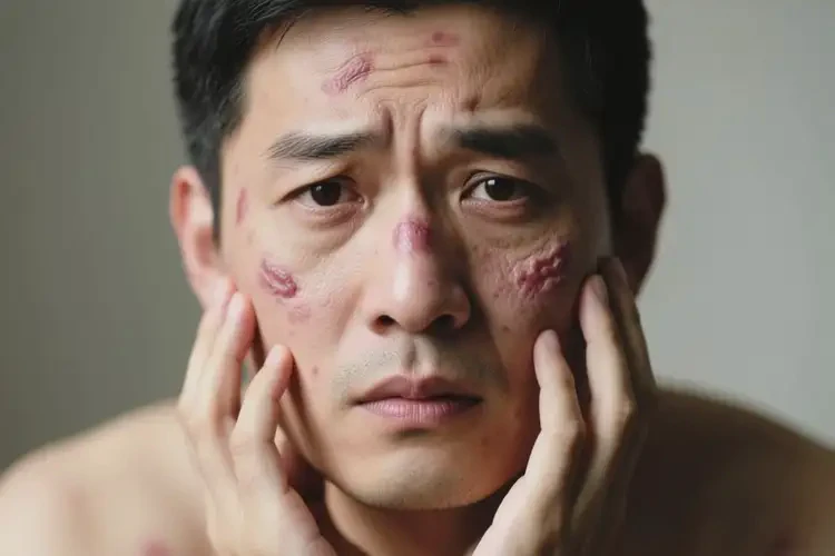 男人臉上經(jīng)常長濕疹能徹底自愈嗎(圖2)