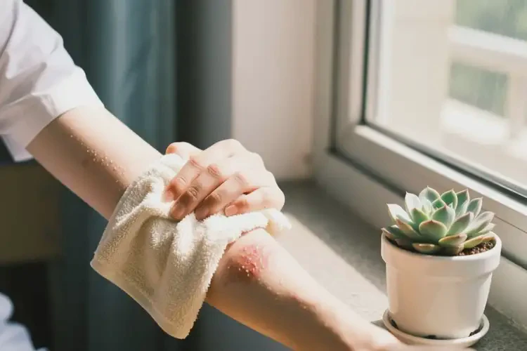 大學(xué)生手臂有濕疹能徹底自愈嗎(圖1)