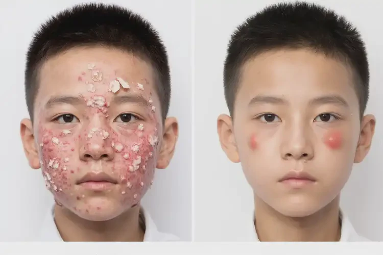 青少年面部偶爾起濕疹不管它會自己痊愈嗎(圖2)