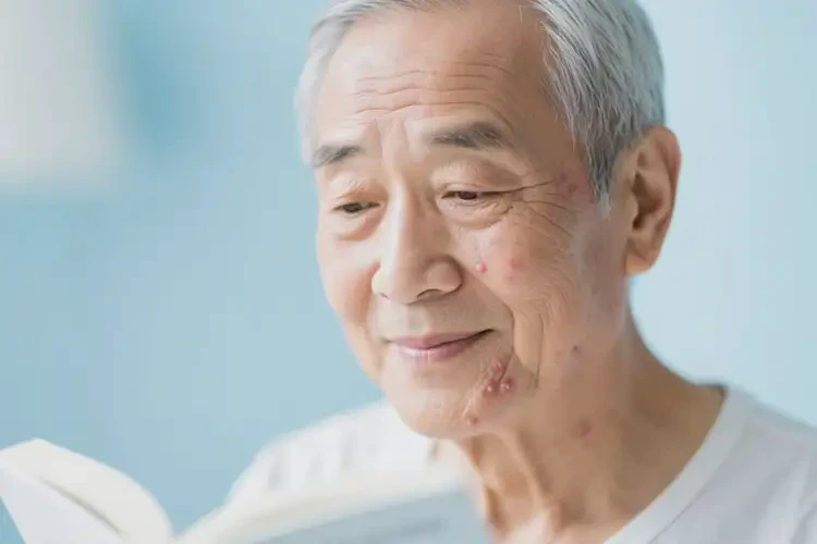 老年人面部長(zhǎng)濕疹能徹底自愈嗎(圖2)