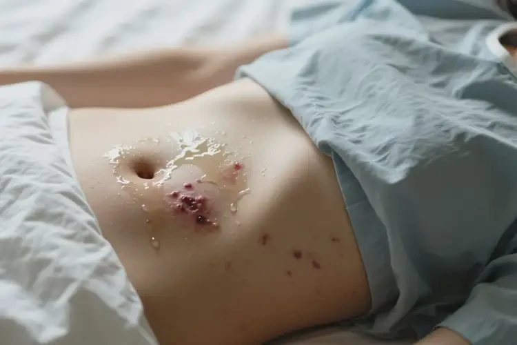 女性肚子上出現(xiàn)濕疹能靠自己自愈嗎(圖2)