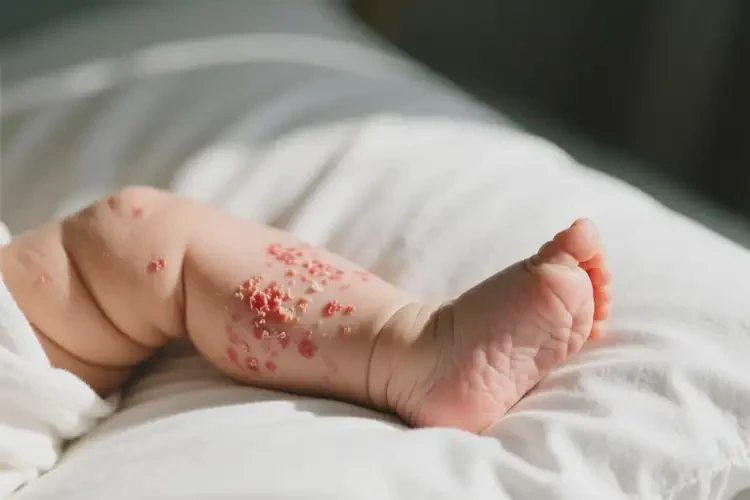 嬰兒小腿上容易長濕疹可以徹底自愈嗎(圖2)