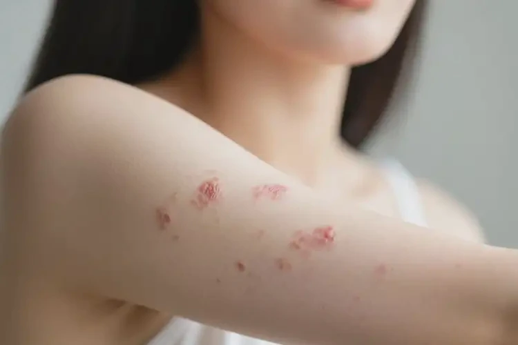 女人手臂上偶爾起濕疹能徹底自愈嗎(圖4)