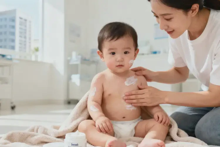 孩子四肢有濕疹不管它會(huì)自己自愈嗎(圖1)