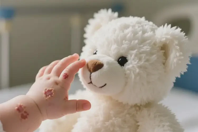 嬰兒手上長(zhǎng)濕疹可以徹底自愈嗎(圖1)