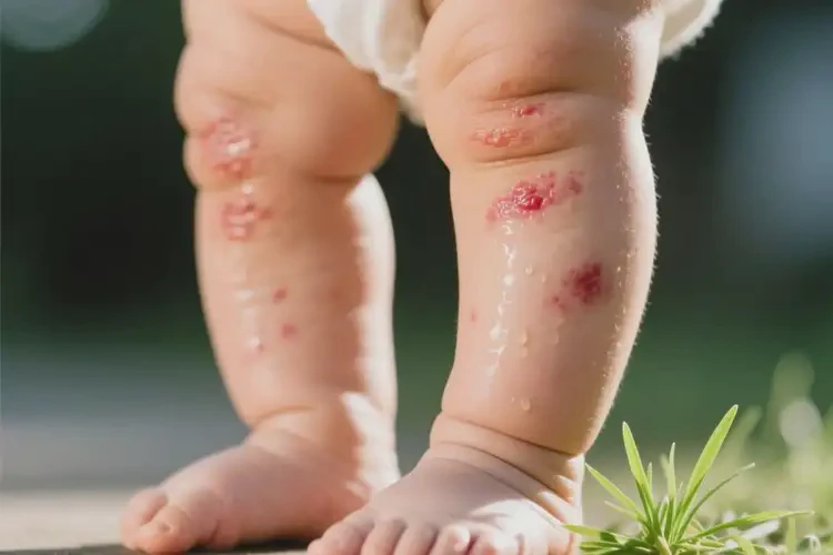 嬰兒身上偶爾起濕疹能徹底自愈嗎(圖1)