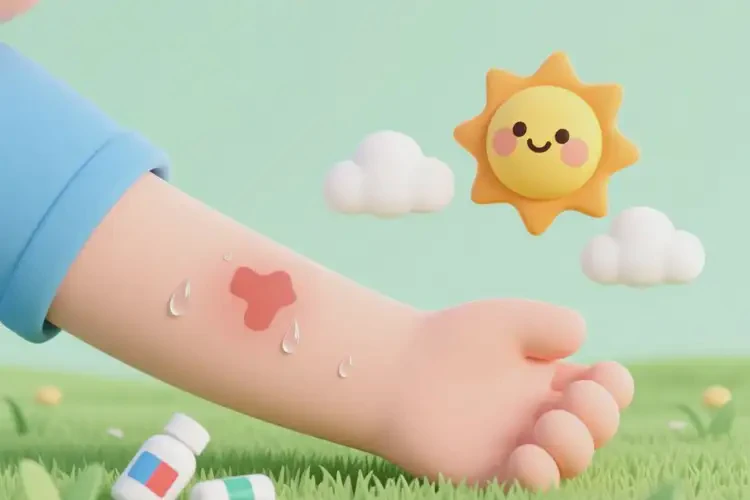 少兒手臂容易長濕疹能徹底自愈嗎(圖1)