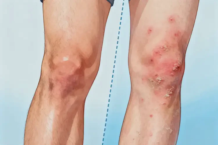 男性大腿經(jīng)常起濕疹不管它會自己好嗎(圖4)