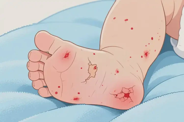 嬰兒腳上容易起濕疹能靠自己自愈嗎(圖2)