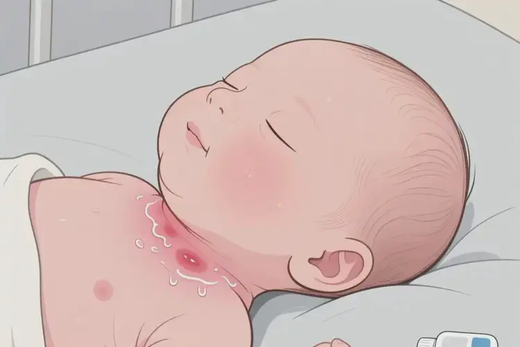 新生兒脖子出濕疹可以徹底自愈嗎(圖2)