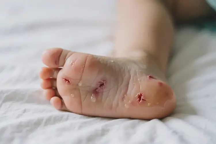 小孩腳上有濕疹能徹底自愈嗎(圖3)