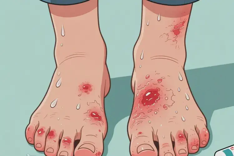 青少年腳上長濕疹可以徹底自愈嗎(圖4)