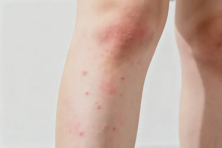 女人小腿出湿疹不管它会自己痊愈吗(图1)