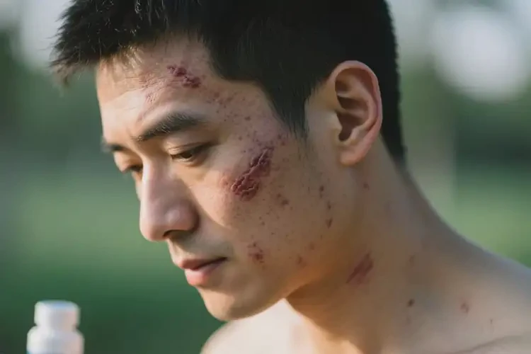 男人臉上經(jīng)常長濕疹能徹底自愈嗎(圖1)