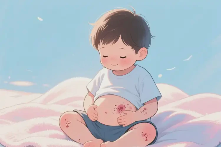 兒童肚子起濕疹不管它會(huì)自己好嗎(圖3)