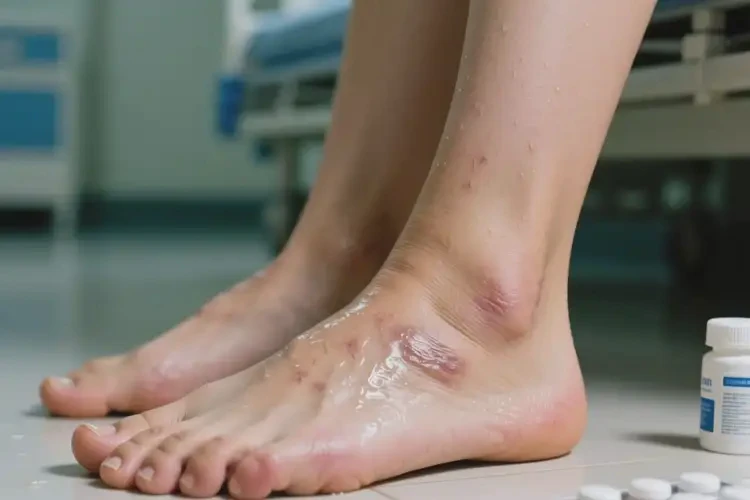 女性腳上偶爾起濕疹不管它會自己痊愈嗎(圖2)