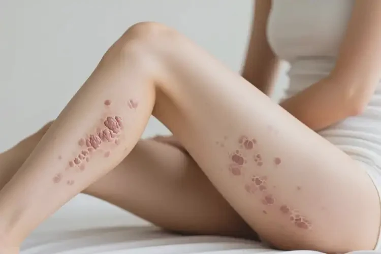 女性大腿上長濕疹能夠徹底治愈嗎(圖3)