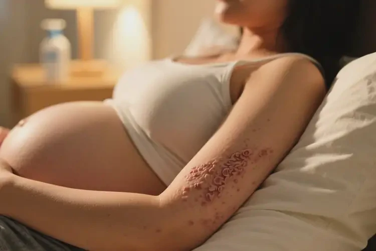 產(chǎn)婦手臂出濕疹不管它會自己好嗎(圖1)