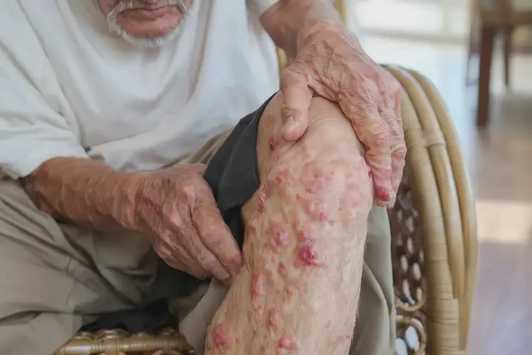 高齡老人小腿上起濕疹不管它會自己自愈嗎(圖4)