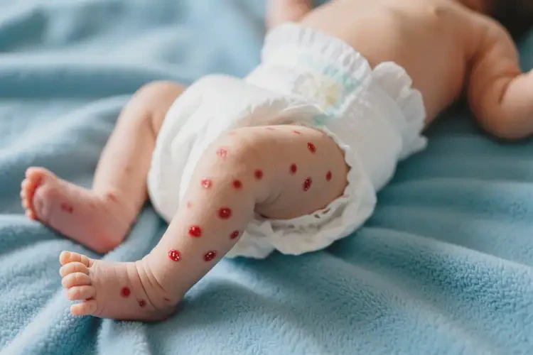 新生兒大腿經(jīng)常起濕疹不管它會(huì)自己自愈嗎(圖2)