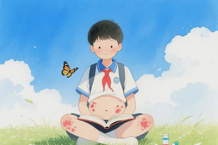 中學(xué)生肚子出濕疹能不能徹底自愈(圖1)