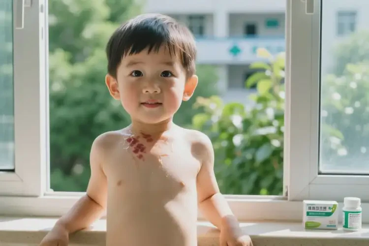 小孩脖子長(zhǎng)濕疹不管它會(huì)自己痊愈嗎(圖1)