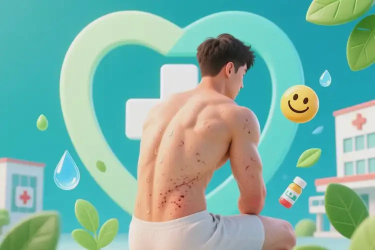 青年人屁股上经常长湿疹不管它会自己痊愈吗(图1)