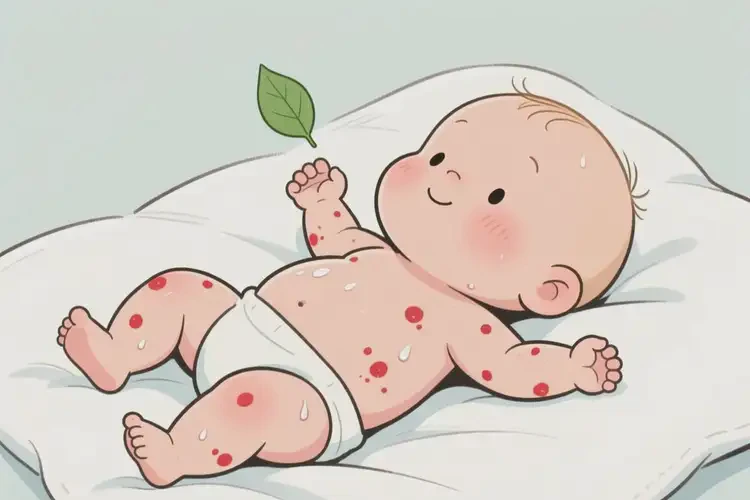 小兒全身偶爾長濕疹能靠自己自愈嗎(圖3)