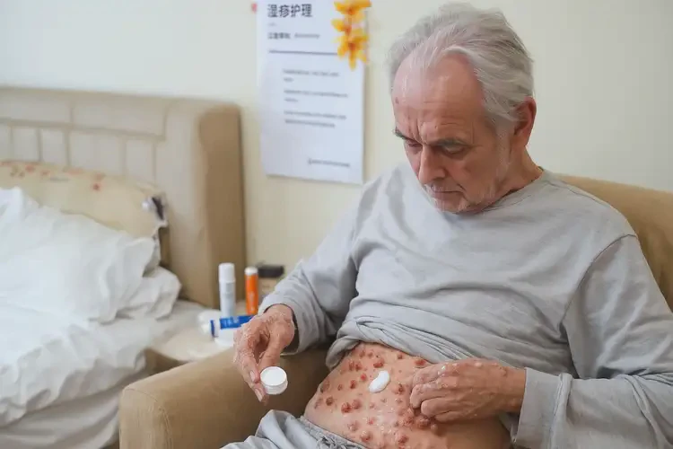 老人肚子上偶爾起濕疹可以徹底自愈嗎(圖3)