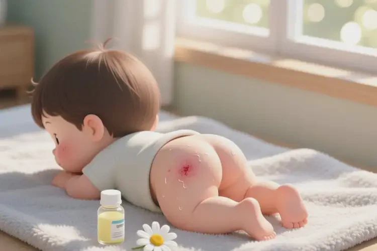 兒童屁股上偶爾長濕疹能徹底自愈嗎(圖2)