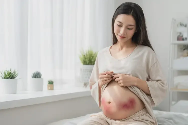 哺乳期媽媽肚子出現(xiàn)濕疹不管它會自己好嗎(圖2)